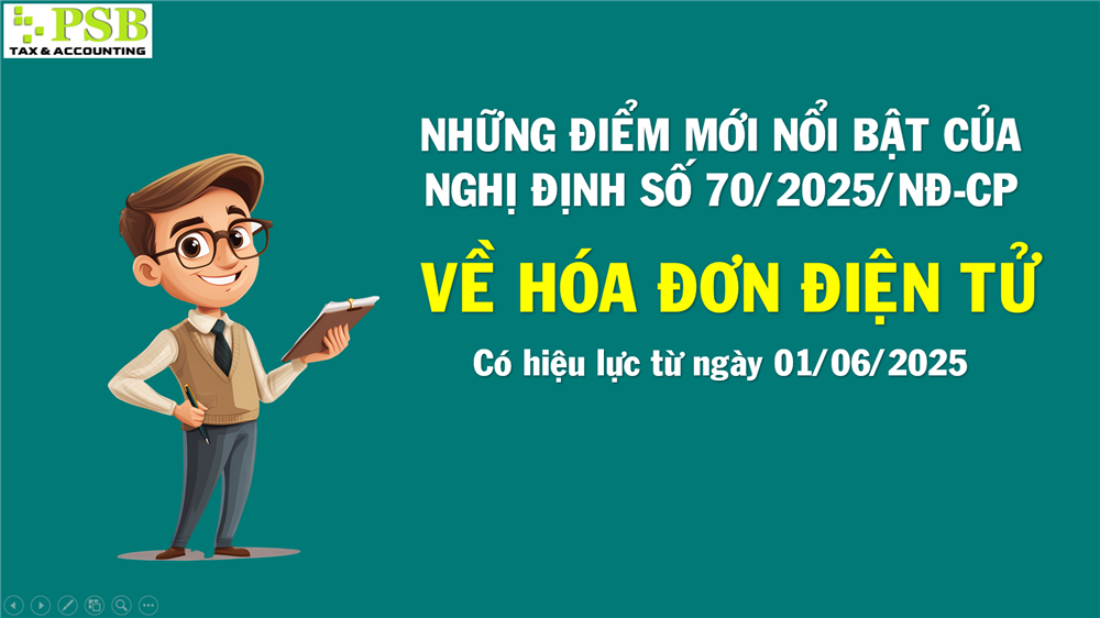 Nghị định số 70/2025/NĐ-CP về hóa đơn điện tử có hiệu lực từ 01/06/2025
